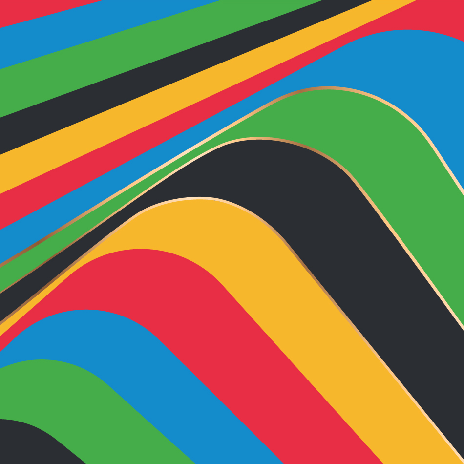 Colorful abstract waves